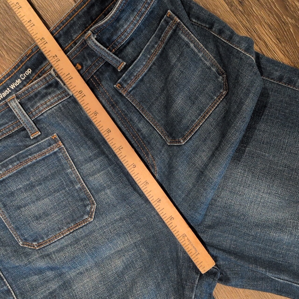 Talbots Flawless High-Waist Wide Leg Cropped Jeans Women's Size 4 - Picture 10 of 10